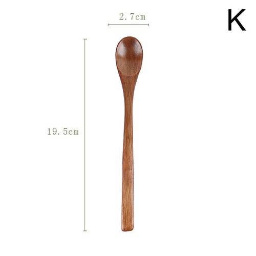 Wooden Spoon Teaspoon Coffee Honey Soup Sugar Spoon Kitchen Cooking Tableware - Picture 35 of 38