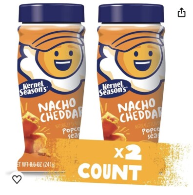 Kernel Season's Popcorn Seasoning, Nacho Cheddar, 8.5 Ounce (Pack of 2)