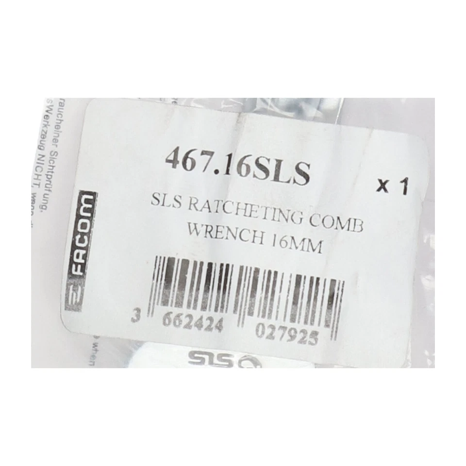 Facom 467.16SLS Combination Ratchet Wrench New NFP Sealed - Photo 2/4