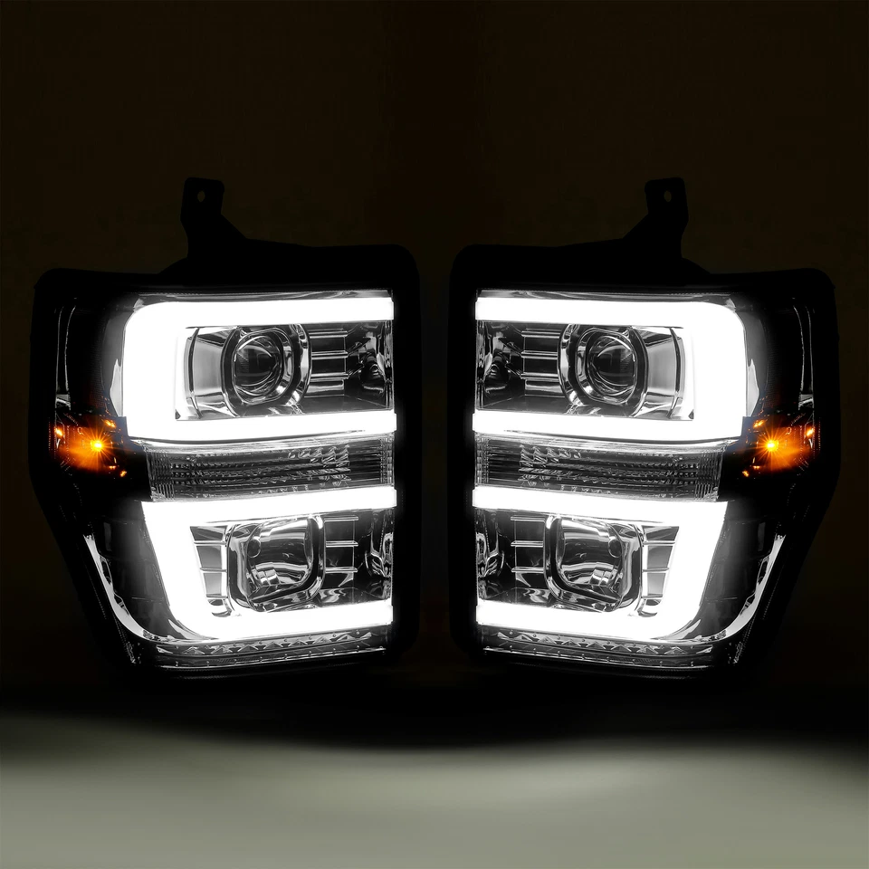 Faros proyectores tubo LED DRL para Ford F-250 F350 F450 Superduty 2008-2010 Foto 4 de 4