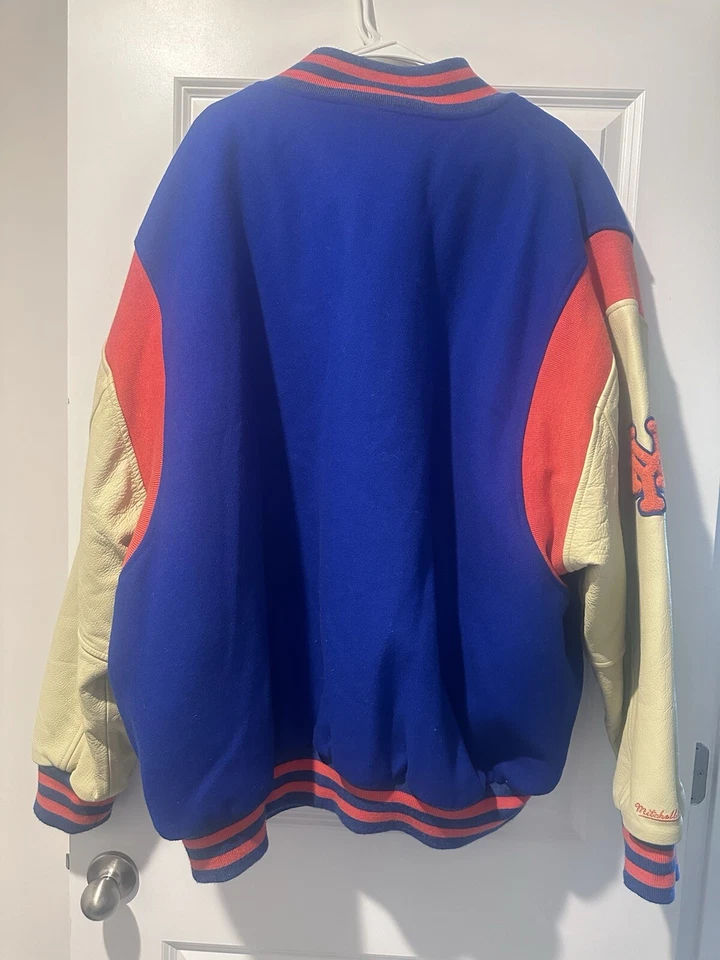 Chaqueta Universitaria Mets Nueva Con Etiquetas Cuero Y Lana Material Foto 2 de 4