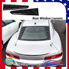 For Chevy Chevrolet 5th Camaro 2010- 15 Matte Black Sunshade Rear Window Louver For Chevy Chevrolet 5th Camaro 2010- 15 Matte Black Sunshade Rear Window Louver
