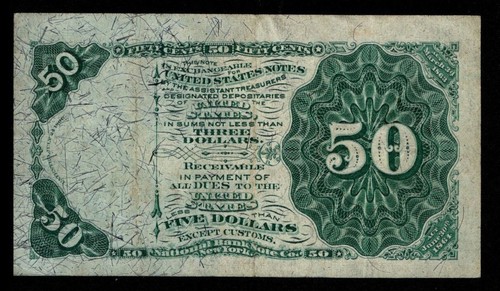 50c Fractional Currency note Fr#1379 Fourth Issue High Grade (EC) - Picture 2 of 3