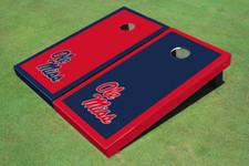 University Of Mississippi Alternating Border Cornhole Boards