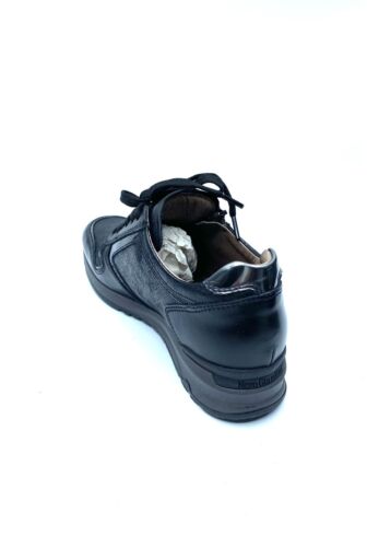 NEROGIARDINI SNEAKERS IN PELLE NERA - Foto 5 di 9