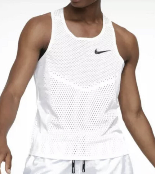 nike aeroswift singlet white