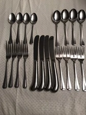 Excel Brookfield Korea Stainless Flatware Set Of Four - 5 Piece Place Settings