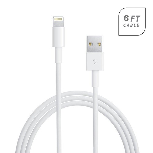 5x PACK iPhone 12 11 PRO MAX XR XS 8/7/6 Fast Charging USB Data Cable 6 feet/2M - Picture 3 of 6