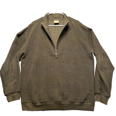 Woolrich Quarter Zip Sweater Pull Over Fleece Brown Size Mens L | eBay
