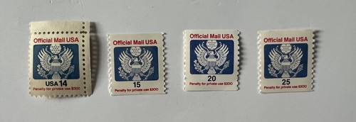 BUNDLE 35 US Official Mail Eagle Stamp Sets #0127-0133, 0138, 0143, 0159 - Picture 20 of 24