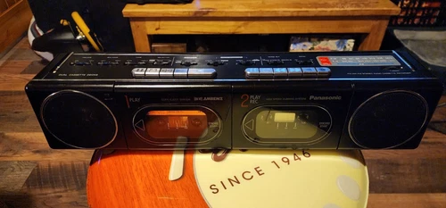 Panasonic Vintage Boombox Dual Cassette Model RX-F11 Made In Japan WORKS