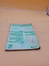 1983 Chrysler 3.75.2 Liter Engines Driveability Test Procedure Guide Manual