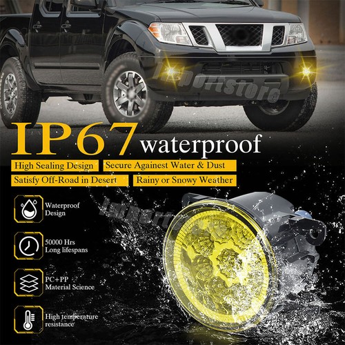 FOR 2006-2012 Suzuki Grand Vitara Clear LED Fog Light Bumper Lamp Left+Right - Picture 6 of 10