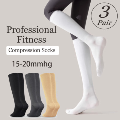 15-20mmhg Sport Medical Knee High Running Cycling Football Compression Socks