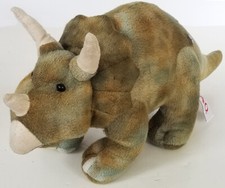 FAO SCHWARZ 16" plush TRICERATOPS dinosaur