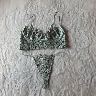 New Set For Love & Lemons Twinkle Rose Bustier & Matching Panty 31129