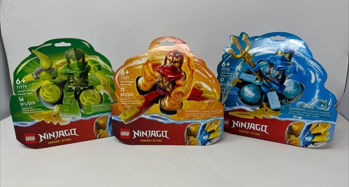 NEW LOT OF 3 LEGO Ninjago Dragons Rising #71777, #71778, #71779 Lloyd Nya Kai