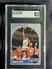 NBA Hoops 1990-91 Michael Jordan Sam Vincent #223 SGC 8 Bulls Magic Card