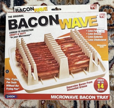 The Original Bacon Wave Microwave Bacon Tray As Seen on TV Brand - NIB