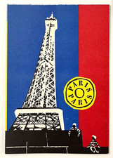 1958 Paris France Tourist Maps Transportation Neighborhoods VTG Travel Brochure