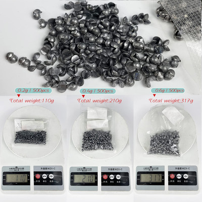 Removable Split-Shot,500Pcs 0.4g Lead Sinking Split Shots Fishing