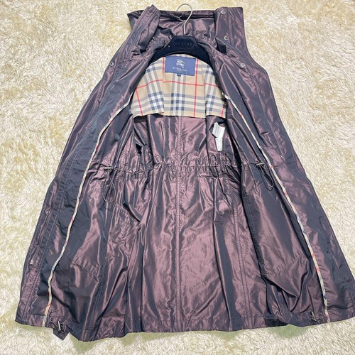 Burberry London Spring Coat Shiny Brown/Purple Shape Memory - Picture 15 of 18