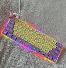 Ghost K1 Pro RGB Mechanical Keyboard Magical Girl Theme USB And Bluetooth