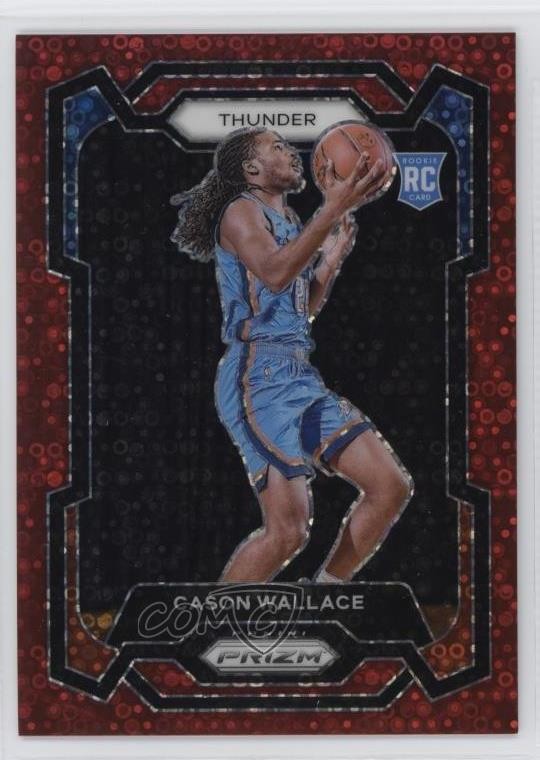 2023-24 Panini Prizm Fast Break Red 79/100 Cason Wallace #139 Rookie RC 0b0m