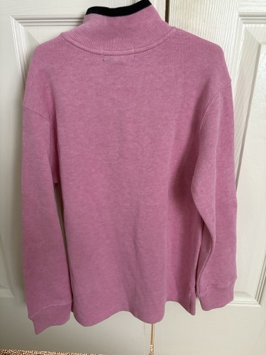 Polo Ralph Lauren Boys, Size 8, Cotton L/S Pullover, 1/4 zip, Light Pink & Navy - Picture 5 of 5