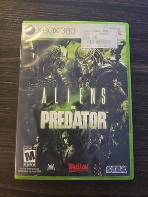 Xbox 360 Aliens Vs Predator Game 