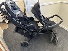 Graco Stadium Duo Tandem Pushchair With Click Connect - Black/Grey