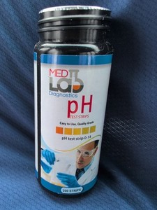 pH Test Strips 0 to 14 (200 ct) for Urine, Saliva, Drinking Water, Kombucha Not 