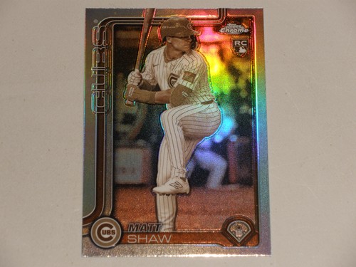 2025 Topps Chrome Rookie Sepia Refractor #219 Matt Shaw RC