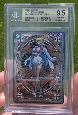 One Piece TCG OP07-085 STUSSY Special Alternate Art English BGS