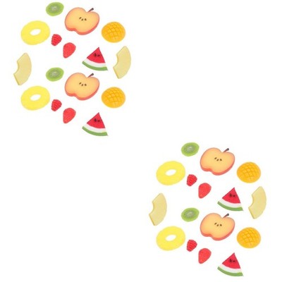  2 Pack Gefälschte Fruchtscheiben Künstliche Früchte Wassermelonenscheiben