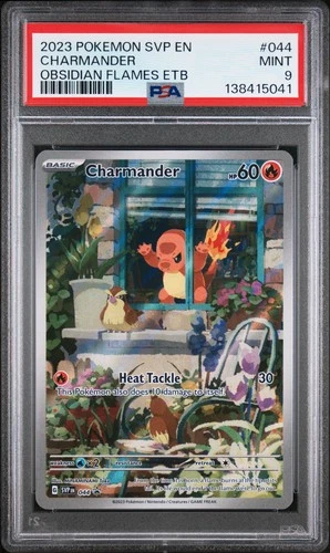 2023 POKEMON SVP EN-SV BLACK STAR PROMO #044 CHARMANDER PSA 9