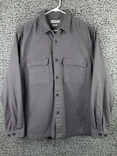 Urban Outfitters Gray Button Front Chore Shirt Jacket Utility Pockets Men’s M