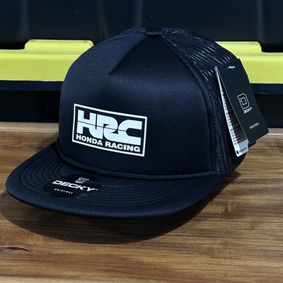 HRC Honda Racing   Foam Trucker Hat Black Color