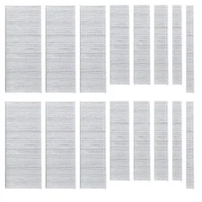 4000Pcs 18 Gauge 8 Sizes Galvanized Brad Nails Straight Finishing Nail Assort...