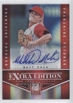 2012 Elite Extra Edition Franchise Futures Signatures 201/300 Matt Koch Auto h3a