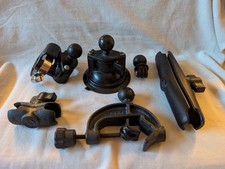 RAM Mount LOT. C-clamp yoke, Suction cup, Gopro Ball, two arms, hose clamp .