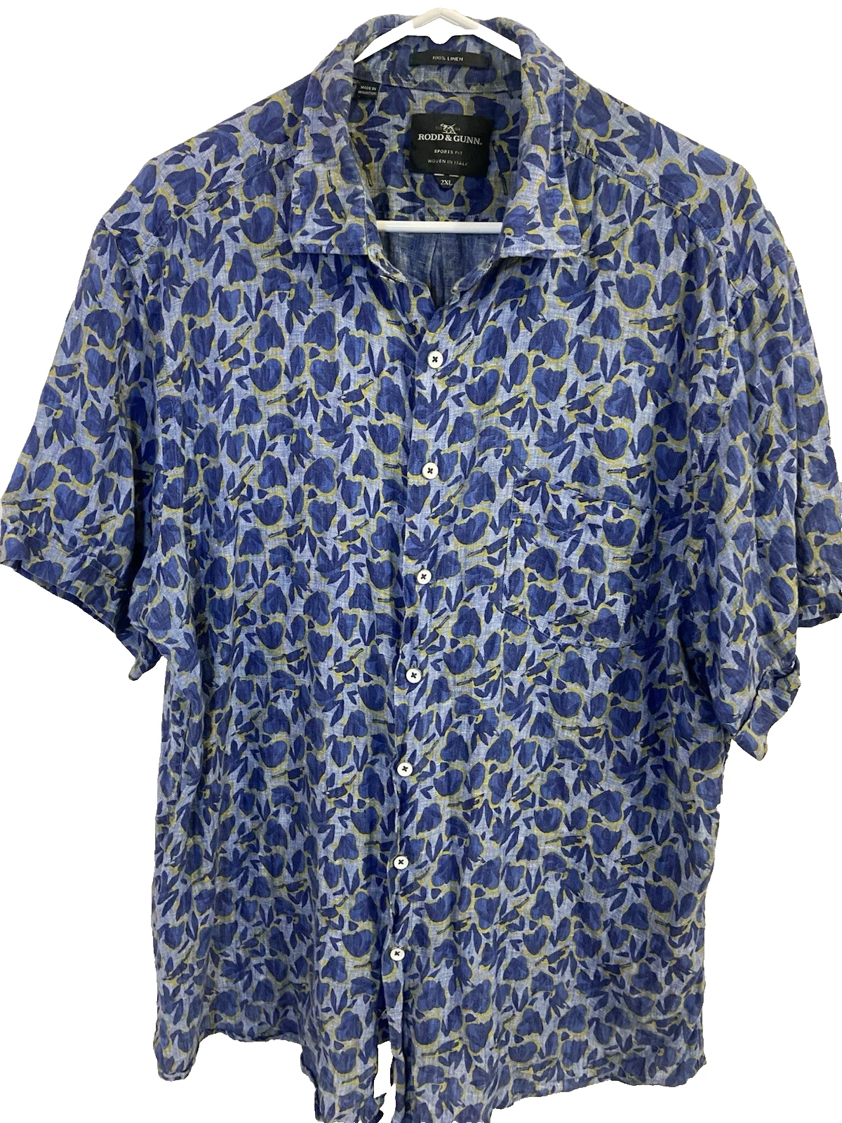 Rodd & Gunn Sports Fit 100% Linen Shirt Blue Olive Floral Woven in Italy Men’s X
Opens in a new wind