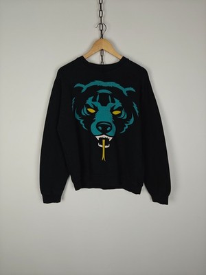 Mishka NYC Sweatshirt Crewneck Bear Logo Black M