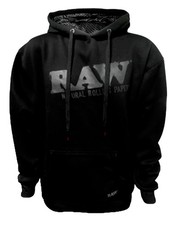 1x Hoodie Raw Chest Logo Black High Quality Hoodie  X-Large  100 Cotton