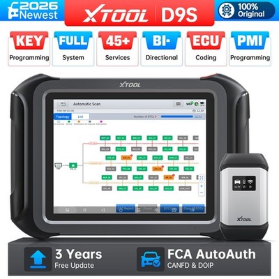 XTOOL D9S KFZ OBD2 Diagnosegerät Vollsystem-Diagnosescanner 45 Rücksetzungen DE