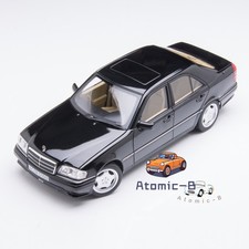 NOREV 1:18 Mercedes Benz W202 AMG C36 Black C-Class Sedan Alloy Car Model