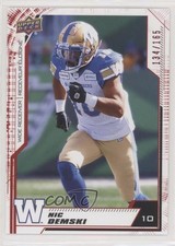 2020 Upper Deck CFL Red 134/165 Nic Demski #69 1g43