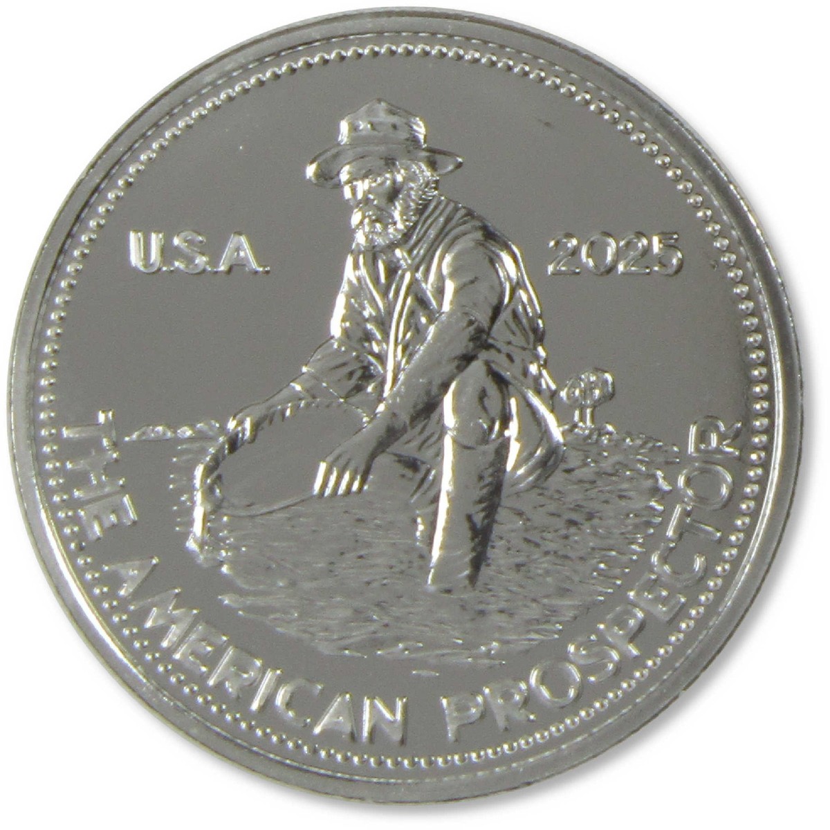 2025 Engelhard American Prospector 1 oz .999 Silver Round SKU