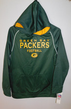 New Youth Green Bay Packers P/O Hoodie Hoody Sweatshirt Jacket Sweater L 14/16