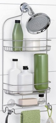 Zenna Home Shower Caddy - 2 Tier - Satin Nickel